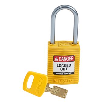 Bloqueio com Chave Brady SafeKey | Amarelo - 1