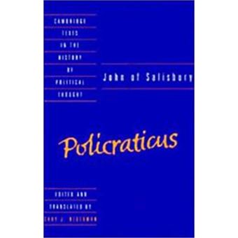John Of Salisbury, Cambridge Texts In The History Of Political Thought - 1