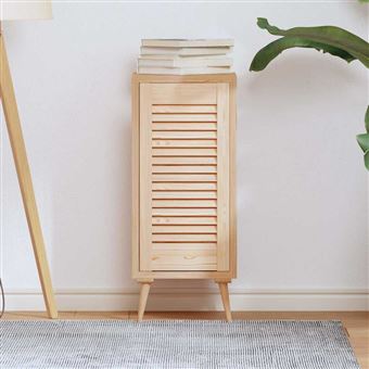 Porta de armário vidaXL com design de persiana | pinho maciço - 1