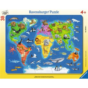 Puzzle de Encaixe Ravensburger Mapas 00.006.641 | 30 Peças - 1