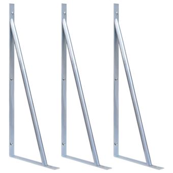 Suportes para Postes de Vedação vidaXL 3 Peças aço galvanizado - 1