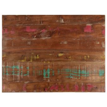 Tampo de mesa vidaXL | retangular | 90x60x3,8 cm | madeira recuperada maciça - 1