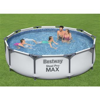 Piscina Tubular Removível Bestway Steel Pro Max | 305x76 cm - Branco - 1