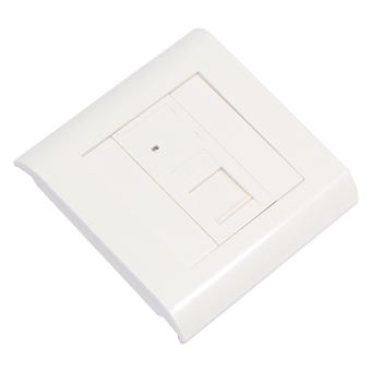 Placa com Conetores RJ45- Fémea BeMatik Compatível com Caixa 80X80 UTP Cat.5e 568B - 1