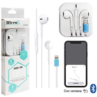 Auriculares com Microfone Mimacro Universal Micro II Lightning  - Branco - 1