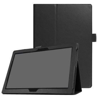 Capa Magunivers em PU Suporte universal litchi grão preto Shell para Lenovo Tab 4 10 Plus - 1