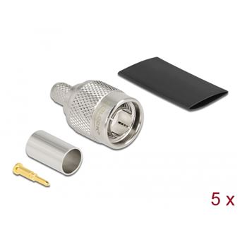 Conector Coaxial DeLOCK 90030 | Prateado - 1