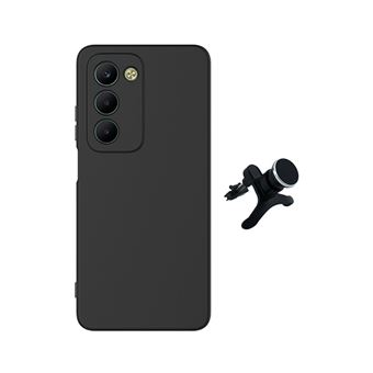 Kit Suporte Magnético com Pernas + Capa Proteção Silicone GIFT4ME para Xiaomi Redmi 15 | Preto - 1