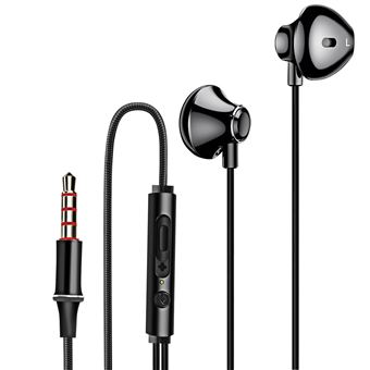 Auriculares com fio Jack 3.5 mm LinQ | Uso intra-auricular | Preto - 1