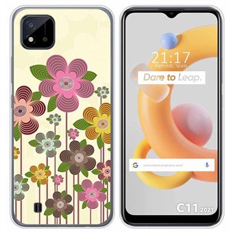 Capa Tumundosmartphone de silicone para Realme C11 2021 design Spring in Bloom desenhos - 1