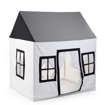 Casa de Brincar CHILDHOME 125x95x145cm lona branco e preto - 1