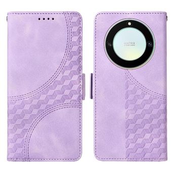Capa FLOODKING para Honor Magic 5 Lite | Design Acolchoado | Couro PU Premium | Roxo - 1