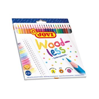 Lápis de Cor JOVI Woodless | Triangular | Caixa de 24 - 1