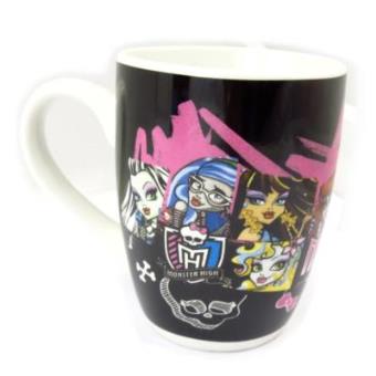 Caneca de cerâmica Monster High preto rosa - 1