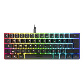 Teclado Gaming Wireless SPEEDLINK SL-670014-BK | Idioma: Alemão | Preto - 1