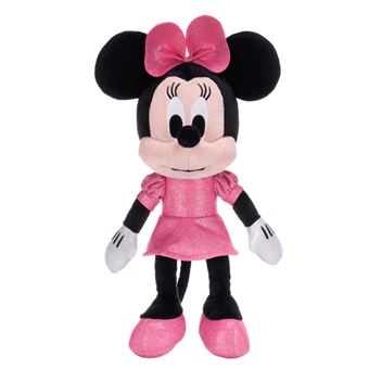 Peluche Minnie - 100 Anos Mickey Mouse - Disney 760022455 Preto + Rosa - 1