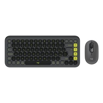 Teclado Wireless + Rato Logitech 920-013115 | Idioma: Italiano | Grafite - 1