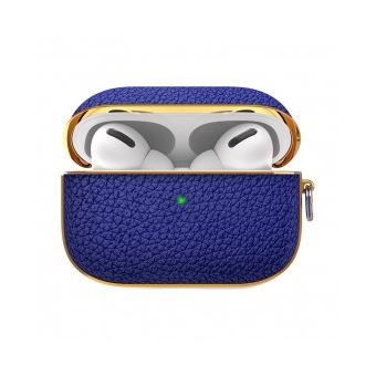 Capa Traseira Lmobile Kingxbar Pele Apple Airpods Airpods Pro - Azul - 1