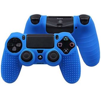 Capa Protetora em Silicone Antiderrapante Nanlin para Comando PS4/Slim/Pro | Azul - 1