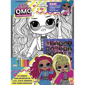 L.O.L. Surprise! Omg - Colorindo Com Adesivos - 1