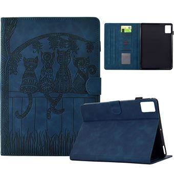 Capa ZURSANA para Lenovo Tab M11 de 11 " TB330FU 2024 | Flip | Estampado de Gatos | Suporte Ajustável | Azul - 1