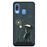 Capa Hapdey para Samsung Galaxy A40 2019 Design Casal Romântico à Chuva em Silicone Flexível e TPU Preto_0