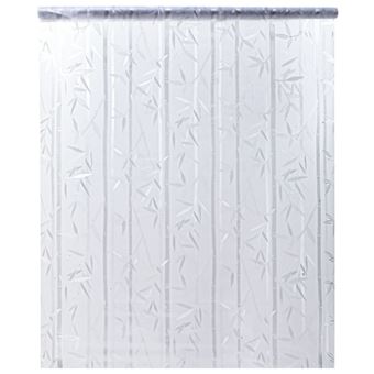 Película para janela fosca vidaXL | 60x500 cm | PVC padrão de bambu - 1