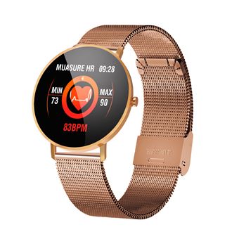 Smartwatch HSMY Watch F25 | Bracelete de Aço Inoxidável | Ouro - 1