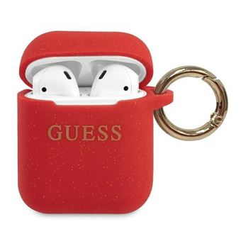 Capa Original Silicone Guess Airpods Vermelho - 1