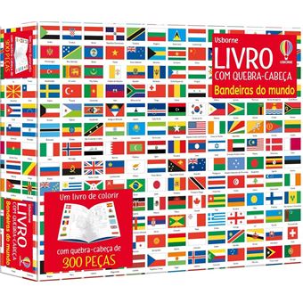 Bandeiras Do Mundo - Livro Com Quebra Cabeca - Usborne - 1