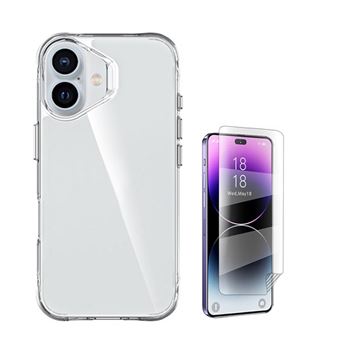Kit Capa Superprotect Anti-Shock + Pelicula Hydrogel Frente Phonecare para Apple iPhone 16 | Transparente - 1