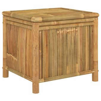 Caixa de arrumação para jardim vidaXL | 60x52x55 cm | bambu - 1