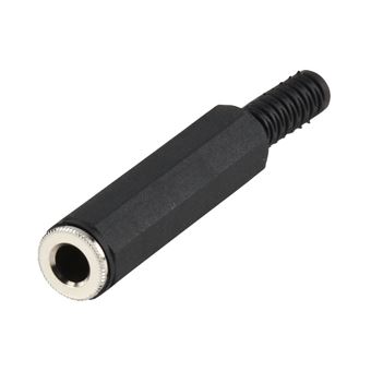 conector Valueline JC-106  6.5 mm Mono (F) Preto - 1