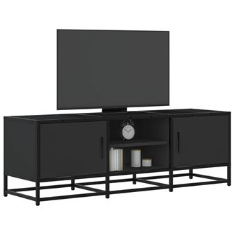 Móvel para TV vidaXL | 120x35x41 cm | derivados de madeira/metal preto - 1