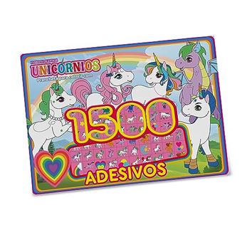 Floresta Encantada Prancheta Para Colorir Com 1.500 Adesivos - 1