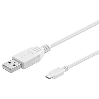 Cabo Usb Goobay USB 2.0 A/micro-B 0.3m | Branco - 1