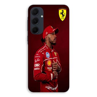 Capa Maniacase para Samsung Galaxy A35 | Lewis Hamilton Papel de Parede Oficial da Ferrari - 1