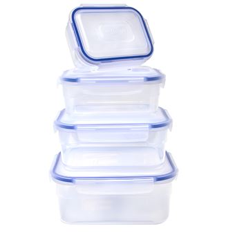 Conjunto de 4 Caixas de Arrumação Cheffinger | Compactas | Empilháveis - 1