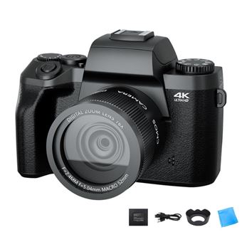 Câmara Fotográfica Digital EZII W5 | 64MP | 4K | Lente profissional | 3" | Preto - 1