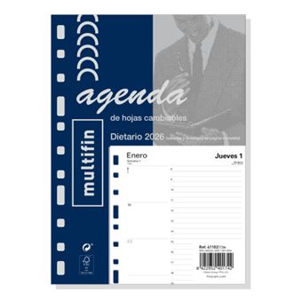 Recarga para Agenda Finocam 411020026 | Azul, Branco - 1