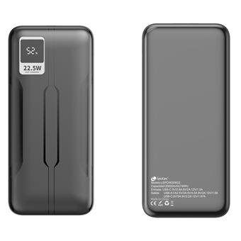 Power Bank Leotec LEPOW20W22K | 20000 mAh | Preto - 1