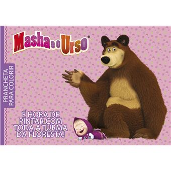 Masha e o Urso - Coleção Prancheta para Colorir - 1