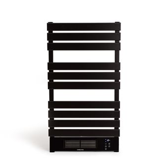 Toalheiro elétrico aquecido com WiFi CREATE | 500/1500W | sem prateleira | Preto | WARM TOWEL PRO - 1