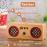 Coluna Deluxe YZSY Bluetooth Tambor Natural Bamboo Rosso_1
