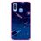 Capa Hapdey Para Samsung Galaxy A40 2019 Design Visão Cósmica Planetas e Naves Espaciais Capa de Silicone Flexível Em TPU - Rosa_0