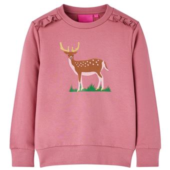 Sweatshirt para criança | vidaXL | framboesa 140 | 9 a 10 anos - 1