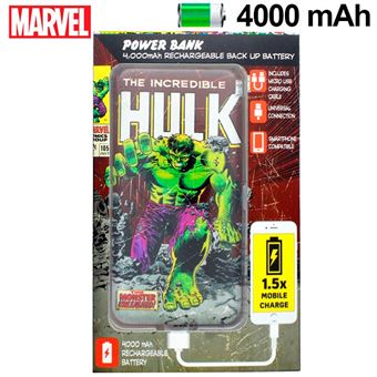 Power Bank Marvel Micro-USB 4000 mAh Hulk