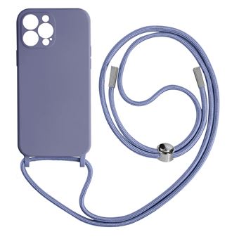 Capa Cordão Avizar Para Iphone 13 Pro Max | Bracelete Semi-Rígido | 80Cm - Lavanda - 1