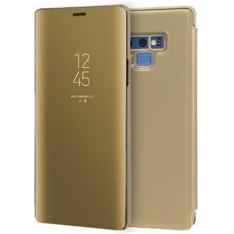 Capa Livro COOL para Samsung N960 Galaxy Note 9 Clear View Dourado - 1