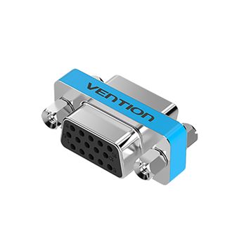 Adaptador VGA Fêmea Vention para VGA Fêmea - Prateado Metalizado - 1
